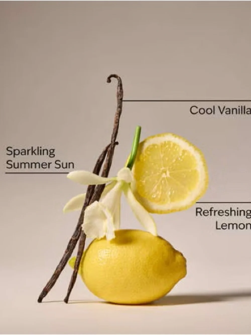 Bath & Body Works Lemon Vanilla 3-Wick Candle - Yellow & Lavender Accent - Picture 3 of 4